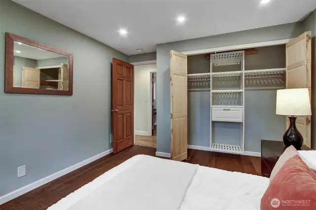 All bedrooms include closet organizers.