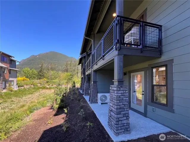 1502 Covered patio and covered deck with serene views.
