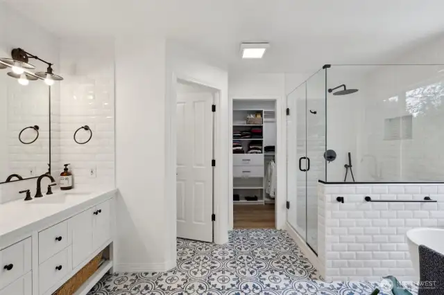Large Walk-in shower