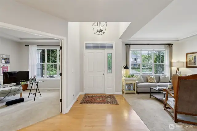 Home Office and Living Room
