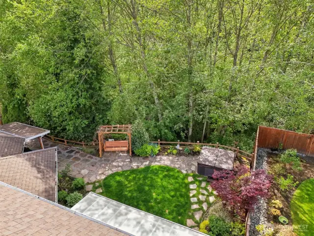 Private backyard