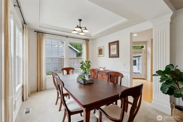 Formal Dining Room showing off the wainscoting