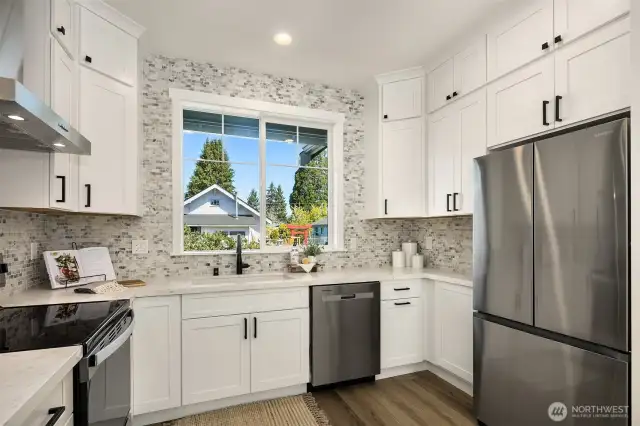 Kitchen featuring stainless steel appliances.