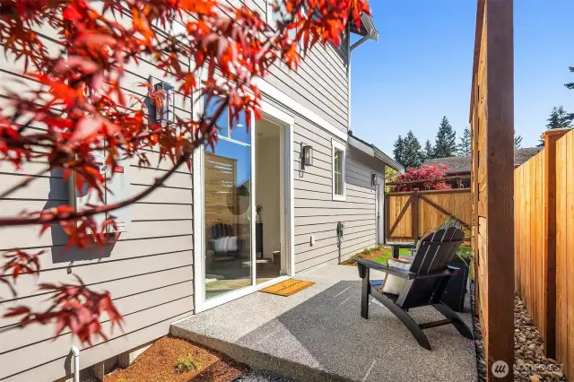 Outdoor living space.