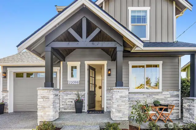 Front door opens to a welcoming foyer.