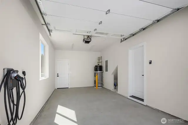 Garage providing additional storage space.