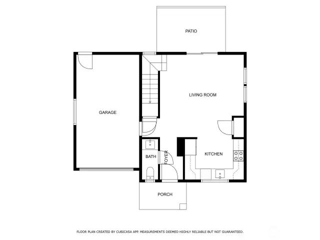 Floorplan of downstairs.