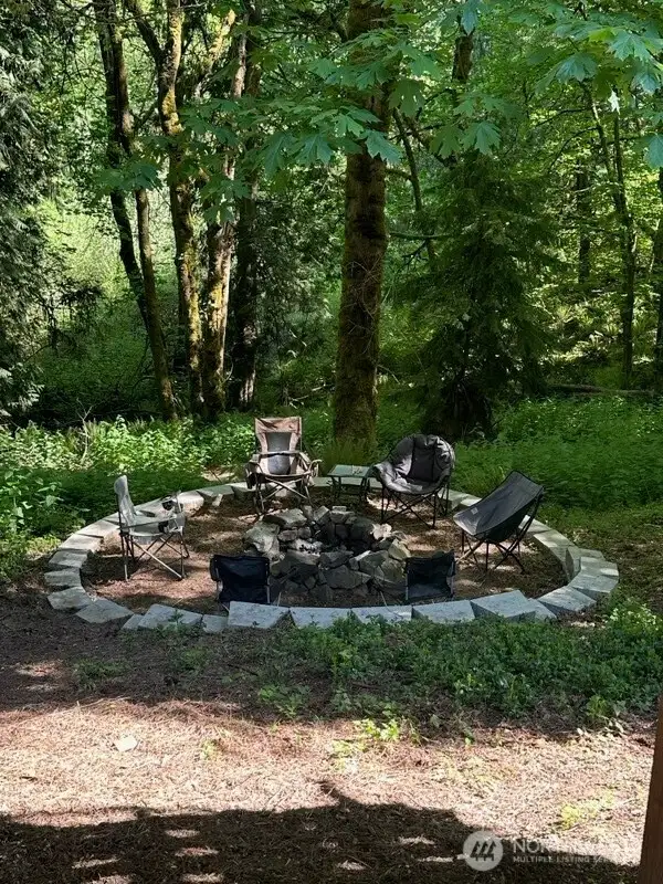 Fire Pit near back patio