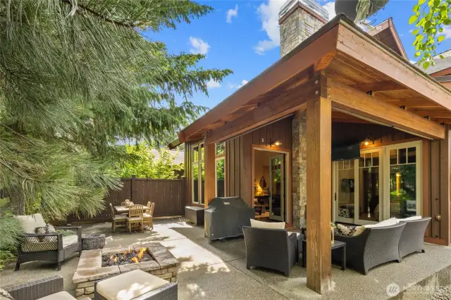 Beautiful private patio.