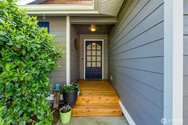 A welcoming front entry including a new front porch!