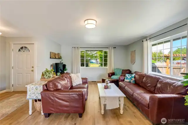 Living room, looking towards front yard.