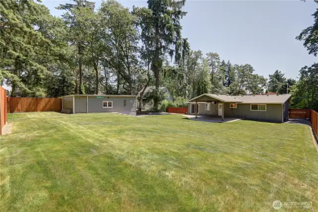 Large Fenced Yard