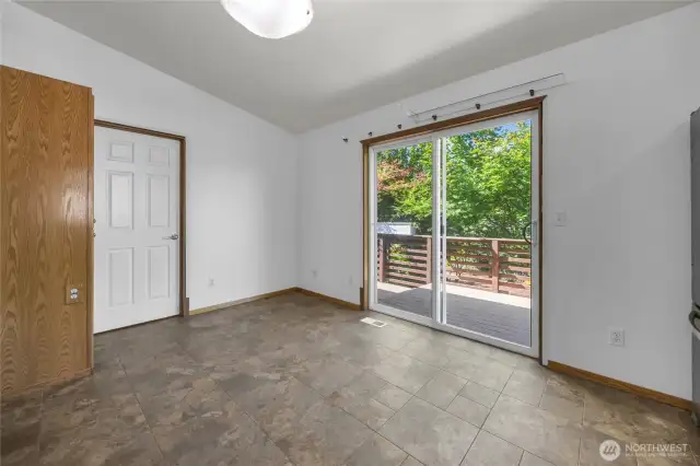 Slider from kitchen to Deck