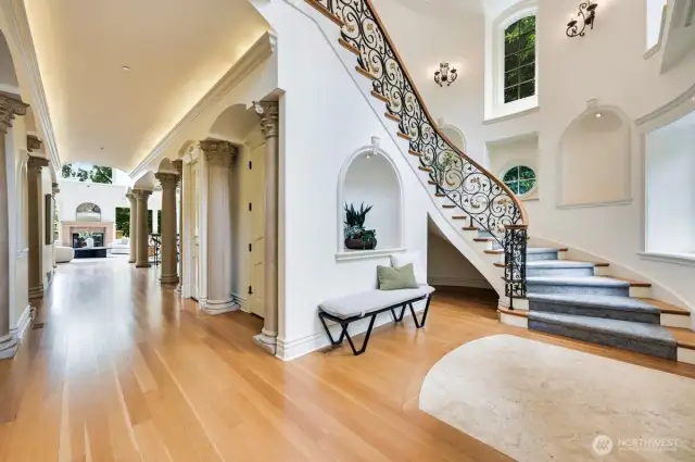 Columns are traditional Italian style