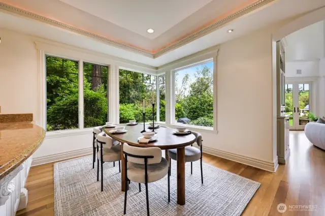 Ample dining space