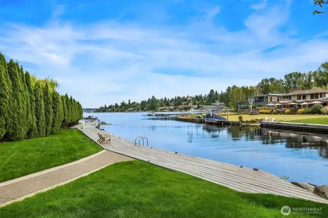 200 feet waterfront and year round moorage - home of bald eagles, blue herons, and countless water lives