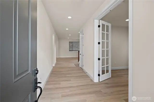 A light filled Entry way invites you into the heart of the home.
