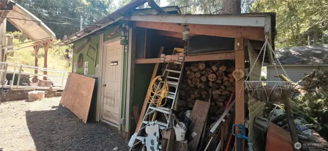 Plenty of storage for wood