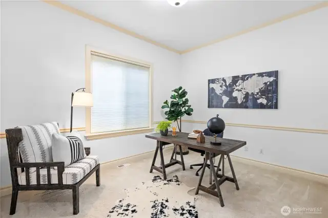 Private main-floor office—perfect for remote work or study.