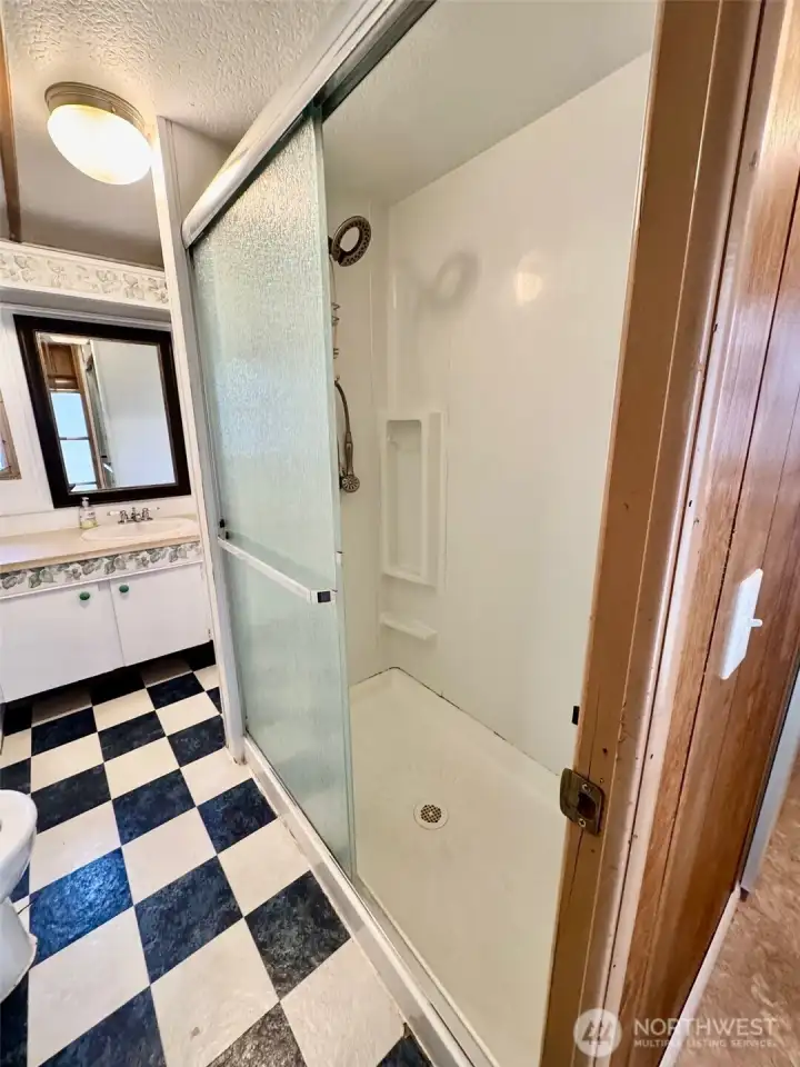 Large walk in shower