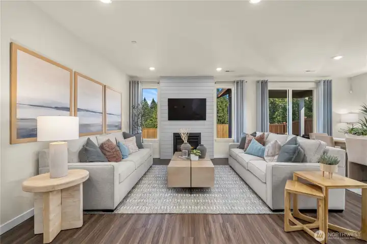 Disclaimer Secondary photos of same floor plan on different lot in different community: Photos are from another Aurora, finishes, upgrades, and features may vary.