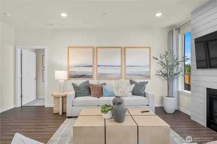 Disclaimer Secondary photos of same floor plan on different lot in different community: Photos are from another Aurora, finishes, upgrades, and features may vary.