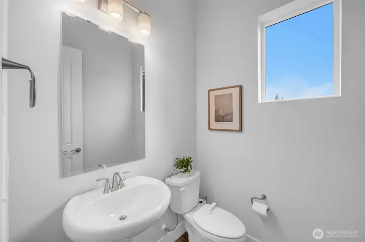 Main floor powder room