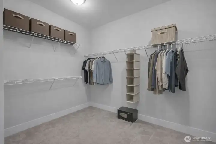 Primary walk in closet