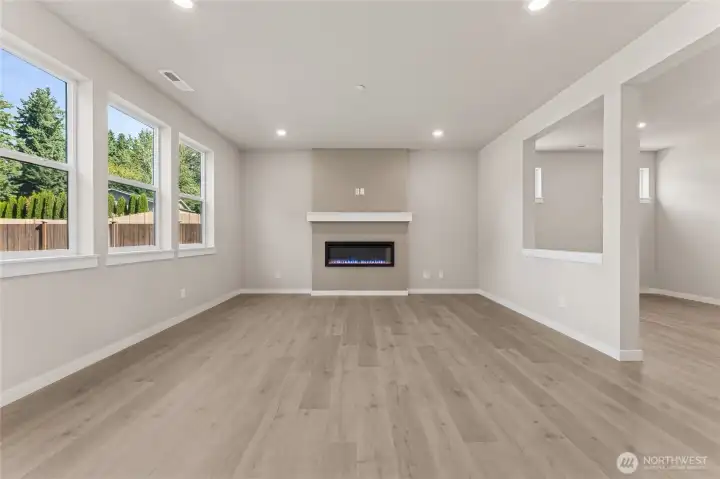 Warm up by your electric fireplace. Pictures are for representational purposes only, colors and features may vary.