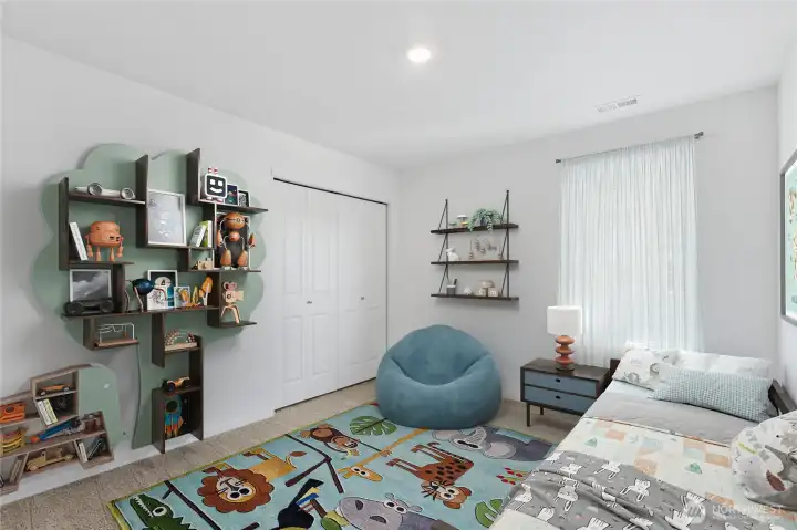 Bedroom two. Pictures are for representational purposes only, colors and features may vary.