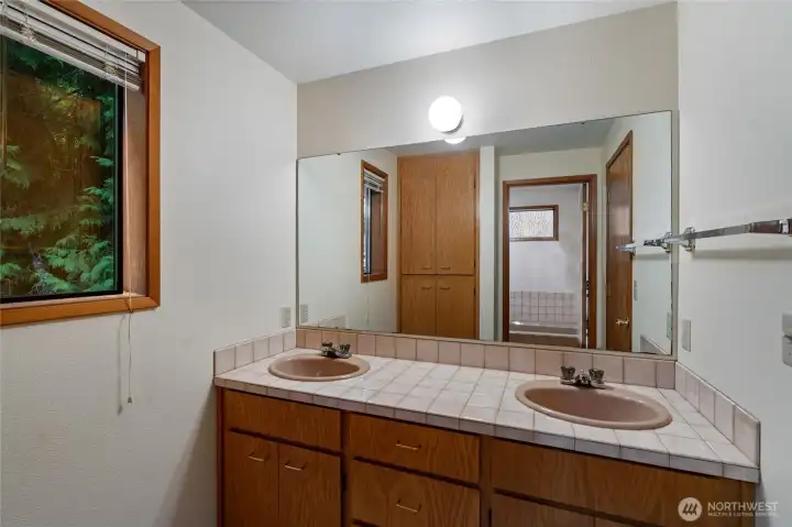 Full bath in primary home on main level.