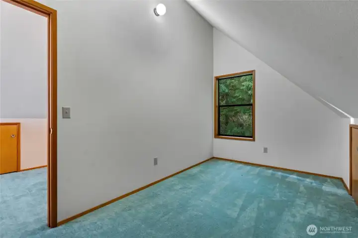 Bedroom upstairs in primary home.