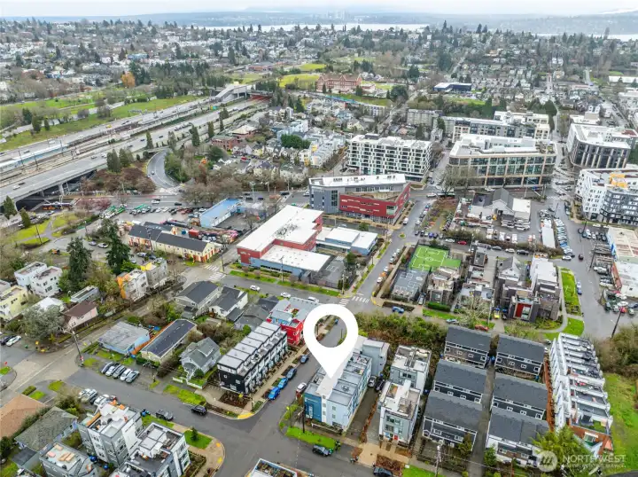 Soon to be opened Judkins Light Rail Station seconds away. Along with I-90 and I-5 access.
