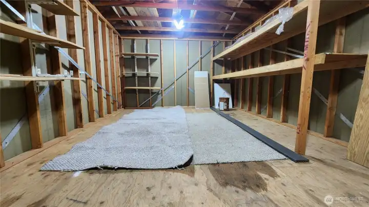 Garage Loft with Lots of storage