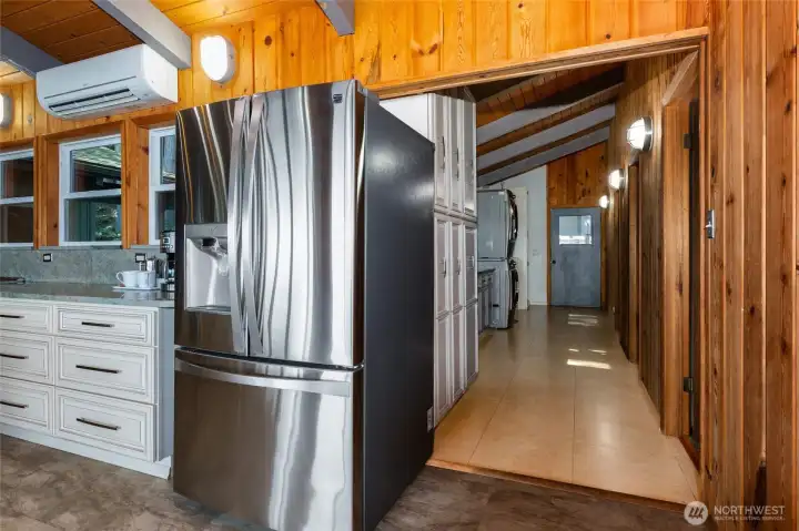 Main hallway to bedrooms and laundry