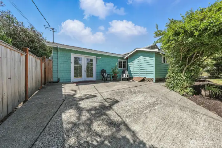 Fenced backyard & open ended possibilities with the front