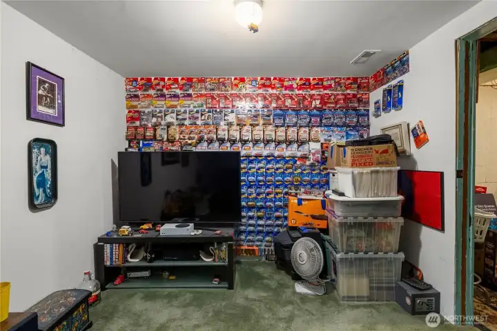 Other half of the bonus room - the door is at the bottom of the stairs.