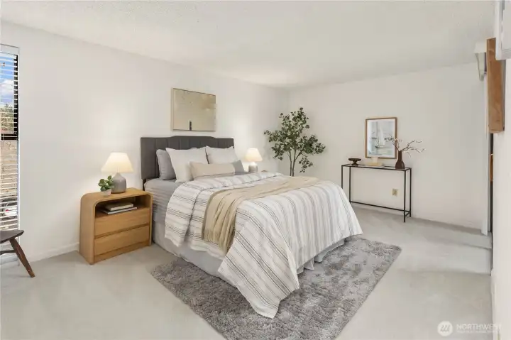 Third bedroom with balcony.