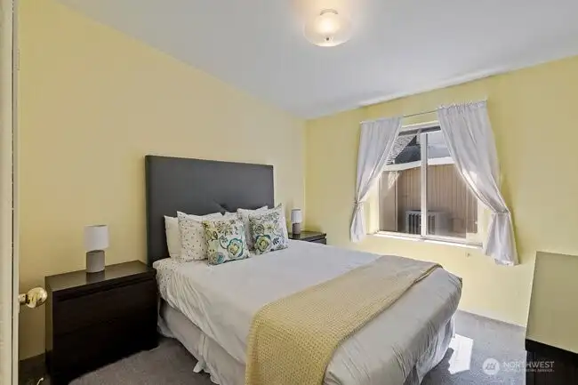 2nd bedroom is light and bright