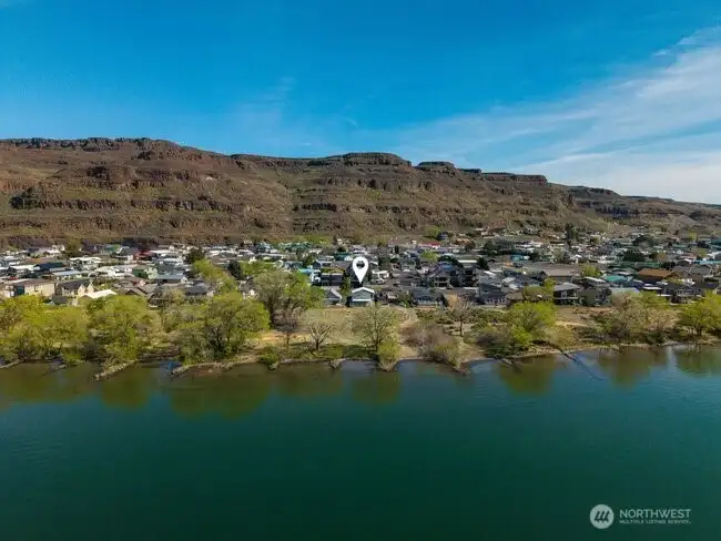 View of home from across river