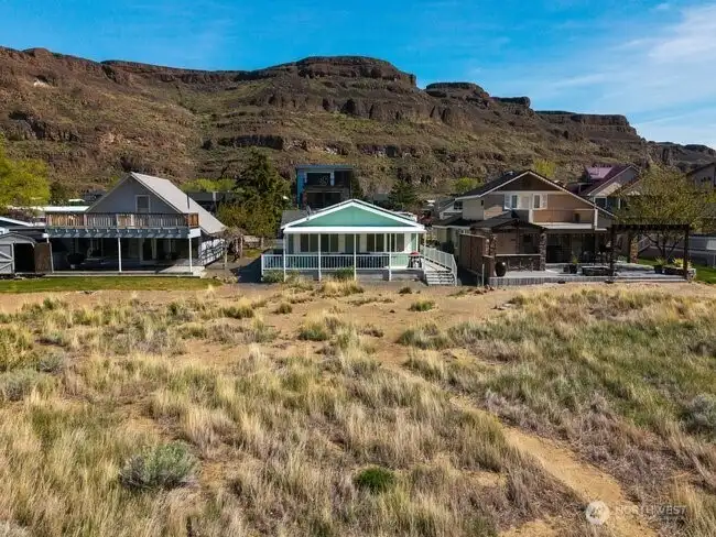 View  of home from river beach