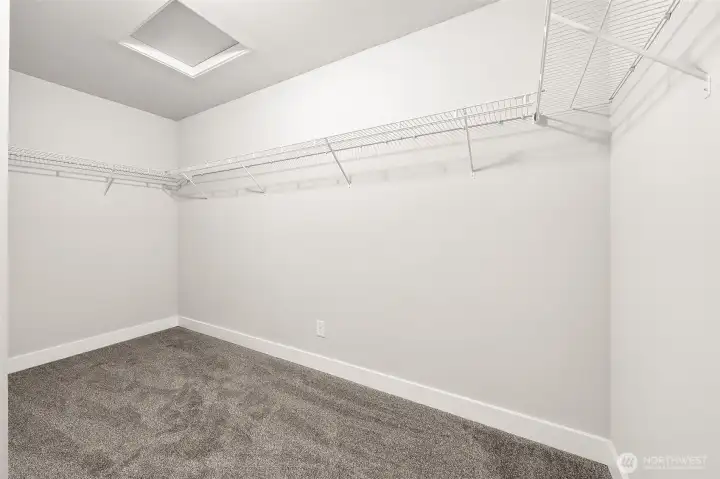 Giant walk in master closet
