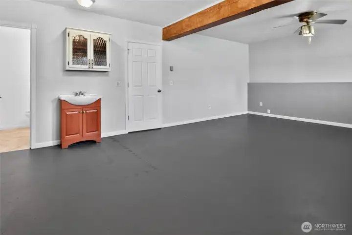 Huge Living Room with Fireplace