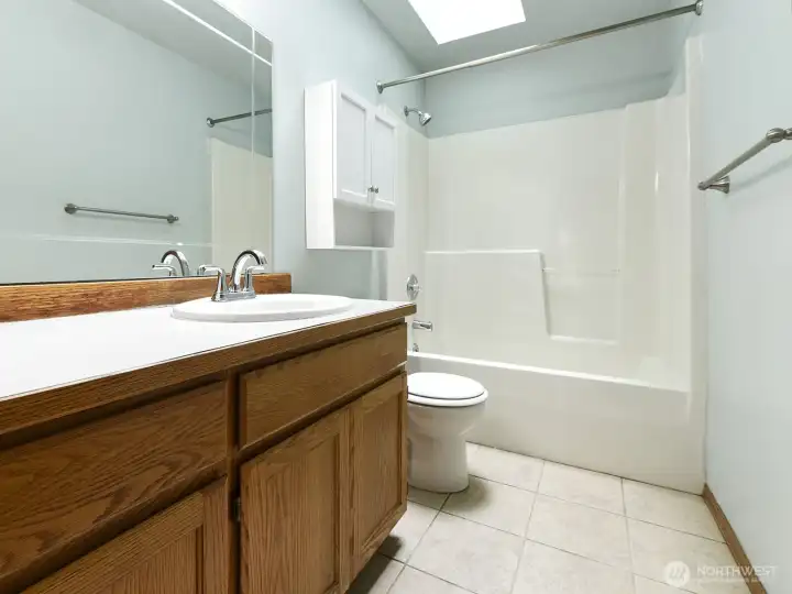 Full hallway bathroom.