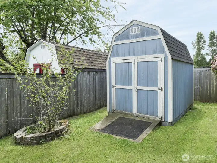 Garden shed for all of your outdoor tools.