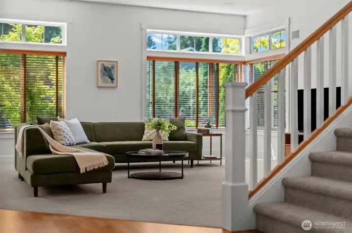 Transom windows for added natural light