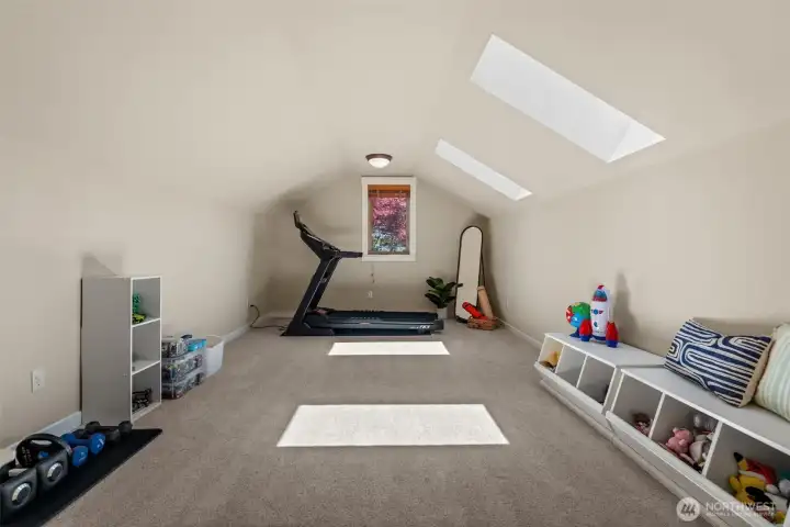 bonus space above garage