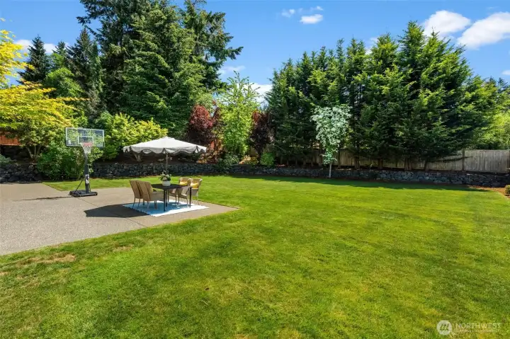 private backyard
