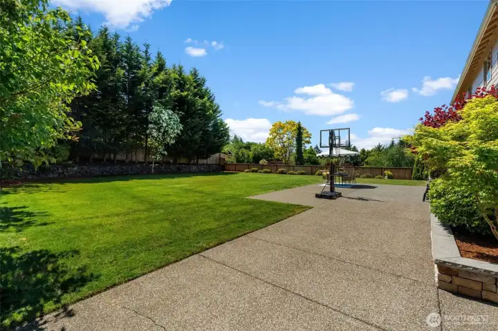 private backyard