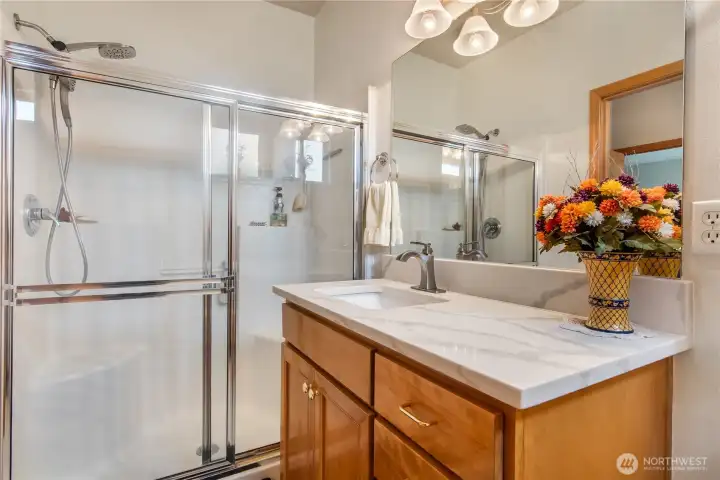 Primary retreat bathroom 2nd room w/walk in shower.